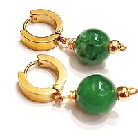 Green Citrine Earrings