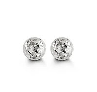 10kt Diamond-Cut Ball Stud Earrings 5mm
