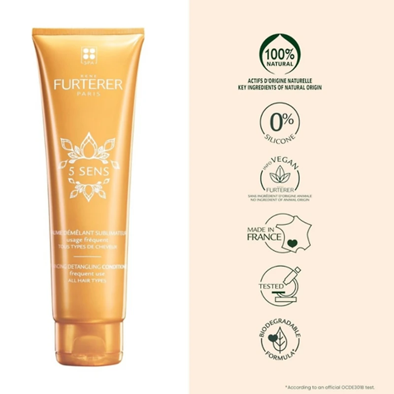 Rene Furterer - 5 Sens - Baume Démêlant Sublimateur 150ml