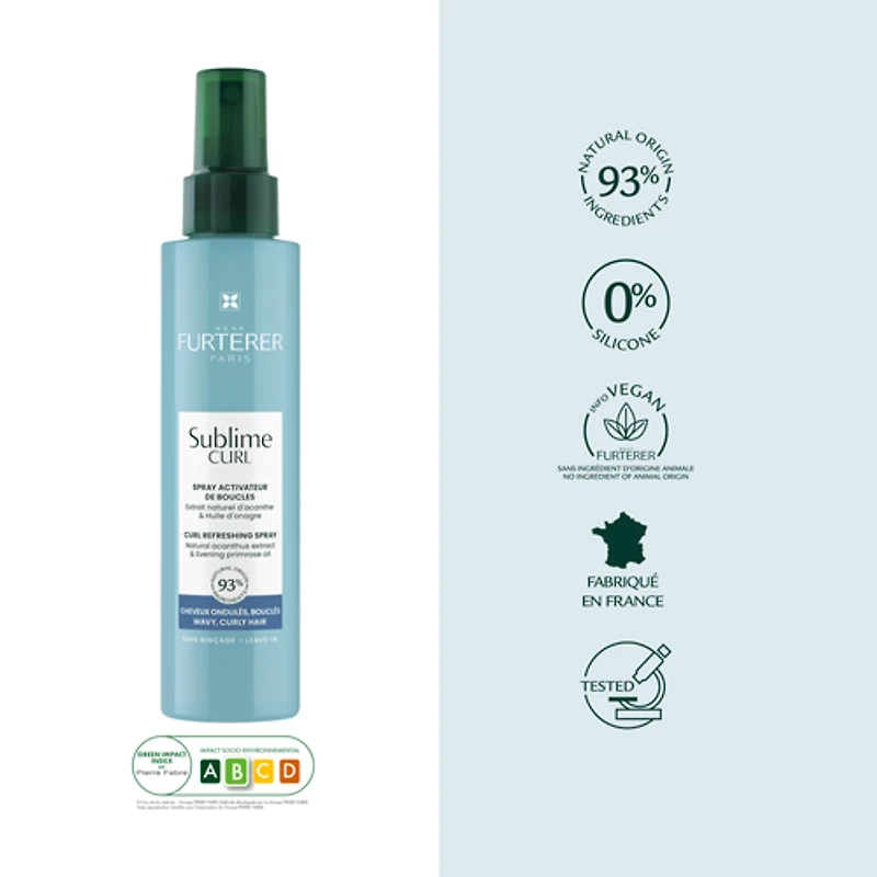 Rene Furterer - Sublime Curl - Spray Activateur de Boucles