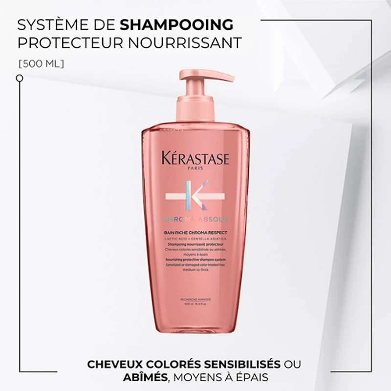 Kérastase - Chroma Absolu - Bain Riche Chroma Respect Gros format 500ml