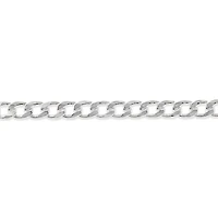 Sterling Silver 3.5 mm Cuban 7" Inches Bracelet 142101