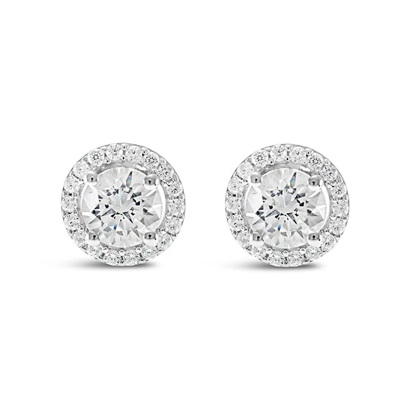 Sterling Silver Cubic Zirconia Round Studs 139377