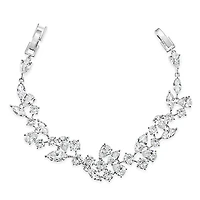 Bridal Silver Cubic Zirconia Bracelet 126692