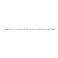 Sterling Silver Cubic Zirconia Teardrop Bracelet