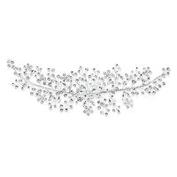 Bridal Silver Flower Headband 138531
