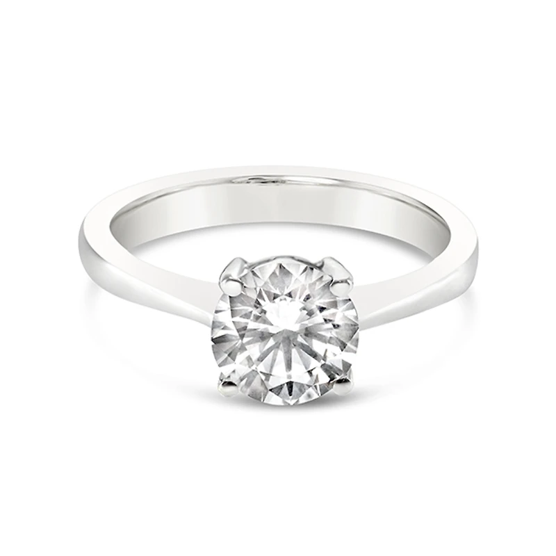 Sterling Silver Cubic Zirconia Solitaire Ring