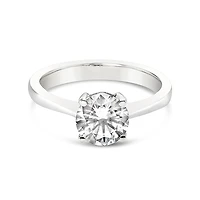 Sterling Silver Cubic Zirconia Solitaire Ring