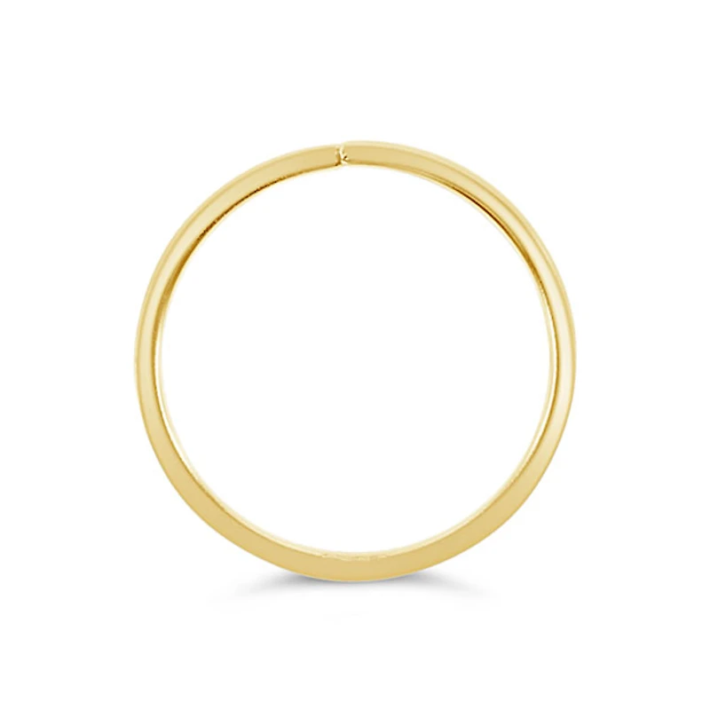 Gold Plated Sterling Silver Plain 10mm Nose Hoop 135000