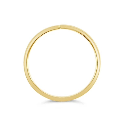 Gold Plated Sterling Silver Plain 10mm Nose Hoop 135000