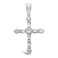 Stainless Steel Cubic Zirconia Pendent 143020