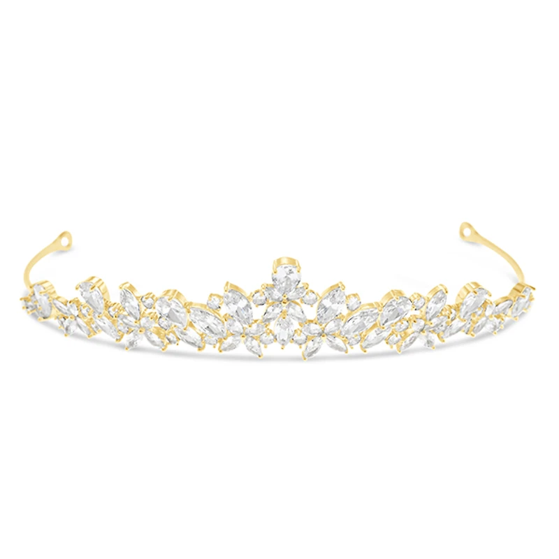 Bridal Gold Cubic Zirconia Tiara 149218