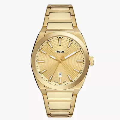 Fossil Everett Gold-Tone Stainless Steel Watch 151317