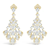 Bridal Gold Cubic Zirconia Earrings 152752