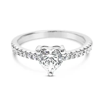 Sterling Silver Heart Cubic Zirconia Ring 151771