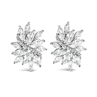 Bridal Silver Cubic Zirconia Earrings