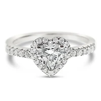 Sterling Silver Cubic Zirconia Heart Ring