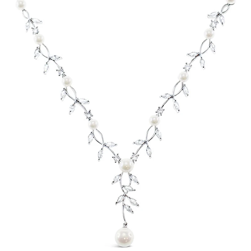 Bridal Pearl Cubic Zirconia Necklace 145917
