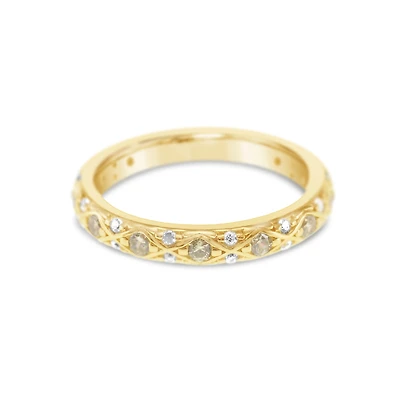 Gold Plated Sterling Silver Cubic Zirconia Ring