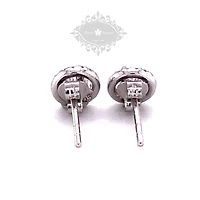 Sterling Silver Cubic Zirconia Round Studs 139378