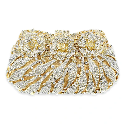 Crystal Rose Handbag Clutch