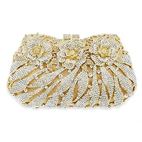 Crystal Rose Handbag Clutch