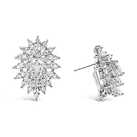 Bridal Sliver Cubic Zirconia Stud Earrings 139550