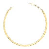 Gold Plated Sterling Silver 2mm Snake Anklet 149389