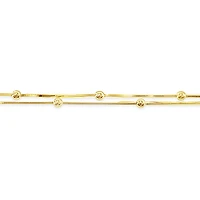 Gold Plated Sterling Silver Double Chain Bracelet