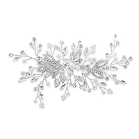 Bridal Silver Pearl Hair Clip 142035