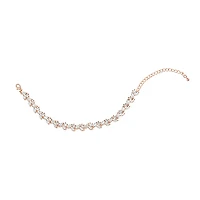 Bridal Rose Gold Cubic Zirconia Bracelet 142898