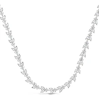 Bridal Silver Cubic Zirconia Necklace