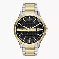 Armani Exchange Three-Hand Date Two-Tone Stainless Steel Watch 152896