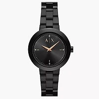 Armani Exchange Two-Hand Black Stainless Steel Watch 153654