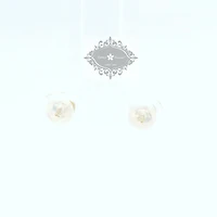10k Yellow Gold Cubic Zirconia Heart Studs Earrings