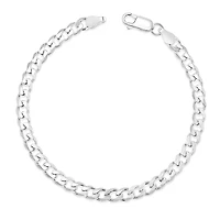 Sterling Silver 4.5mm Cuban Link 7" Bracelet
