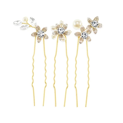 Bridal Gold Hair Stick Set