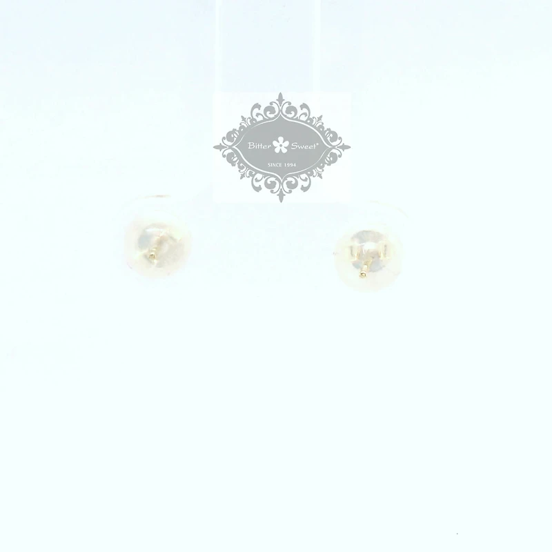 10k Yellow Gold Cubic Zirconia Studs Earrings