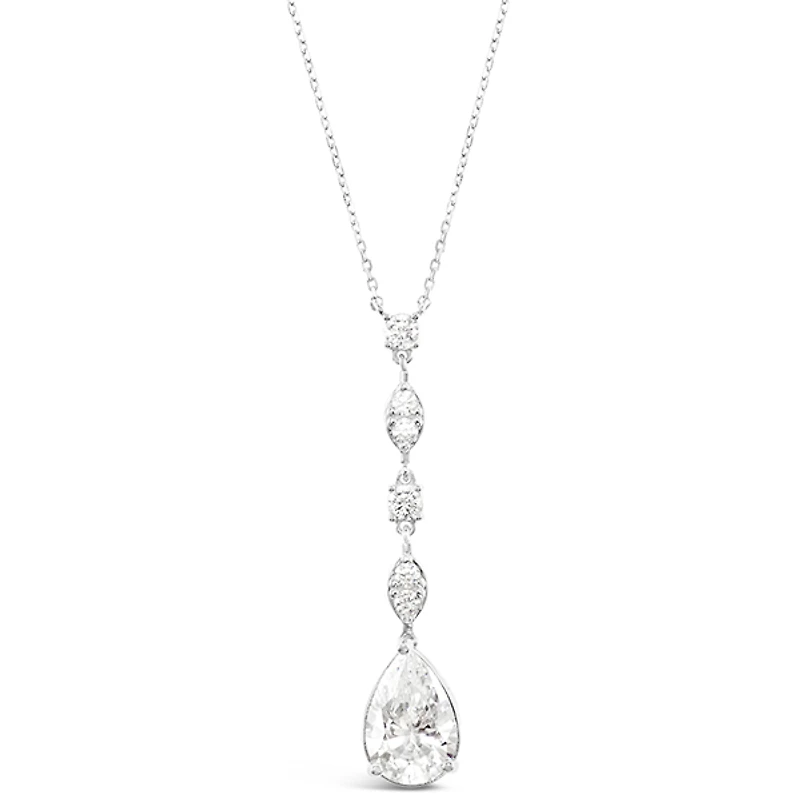 Sterling Silver Cubic Zirconia Necklace 153416