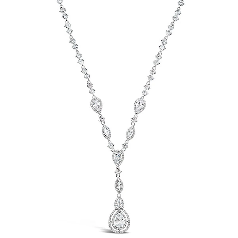 Bridal Silver Cubic Zirconia Necklace 125962