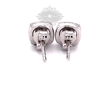Sterling Silver Cubic Zirconia Square Studs 139379