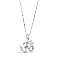 Sterling Silver Cubic Zirconia Necklace 128059