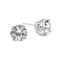 Sterling Silver Cubic Zirconia Round 3mm Studs 9001454
