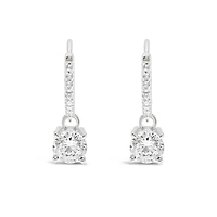 Sterling Silver Cubic Zirconia Hoop Earrings 151247
