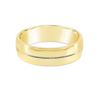 Men's Stainless Steel Gold Plain Ring 142452