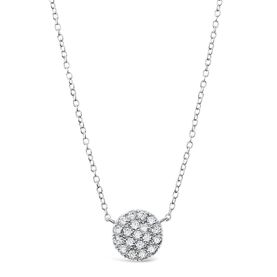 Sterling Silver Cubic Zirconia Necklace 125339