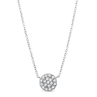 Sterling Silver Cubic Zirconia Necklace 125339