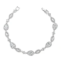 Bridal Silver Cubic Zirconia Bracelet 125964
