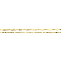 Gold Plated Sterling Silver Twist Anklet