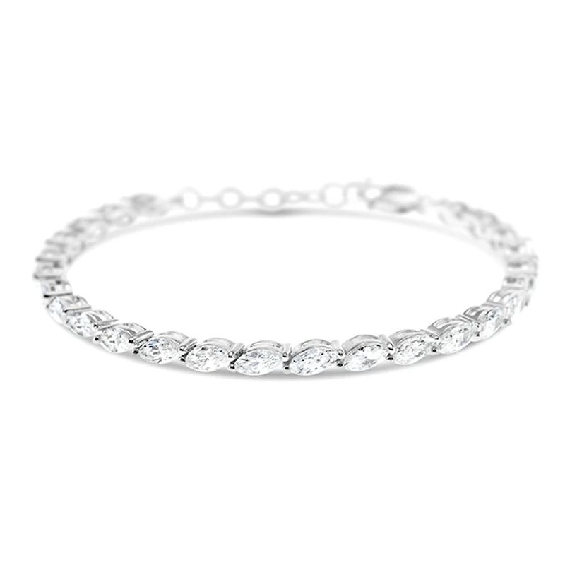 Sterling Silver Cubic Zirconia Tennis Bracelet 151079